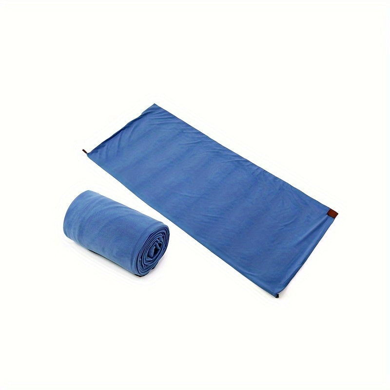Solid Fleece Sleeping Bag Winter Camping Lunch Break