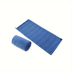 Solid Fleece Sleeping Bag Winter Camping Lunch Break