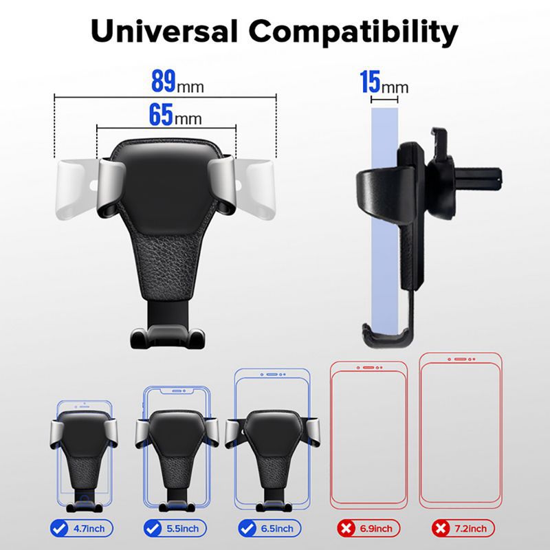 Gravity Auto Phone Holder Car Air Outlet Mount