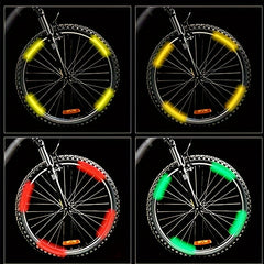Bicycle Wheel Reflective Sticker Helmet Wheel Ring Protective Strip