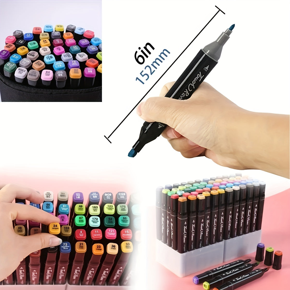 80 Pack Drawing Markers Art Supplies for Holidays Gifts