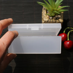 Mini Plastic Translucent Storage Box for Jewelry Dustproof Durable