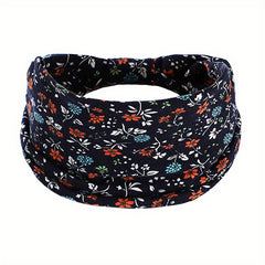 Flower Wide Headbands Elastic Bandana Non Slip for Women
