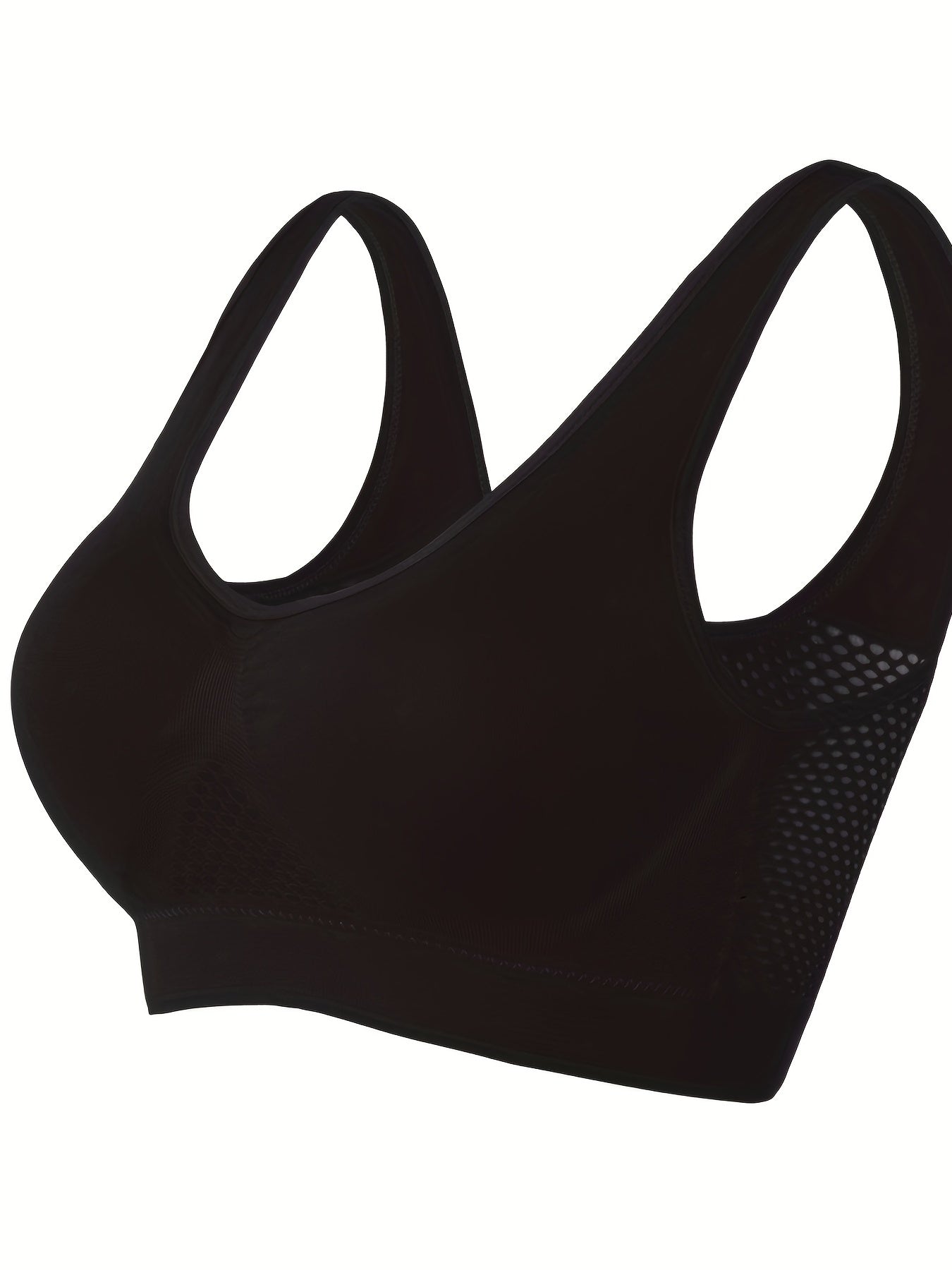  Sports Bra Women's Plus Hollow Mesh Fitness Gym Bra