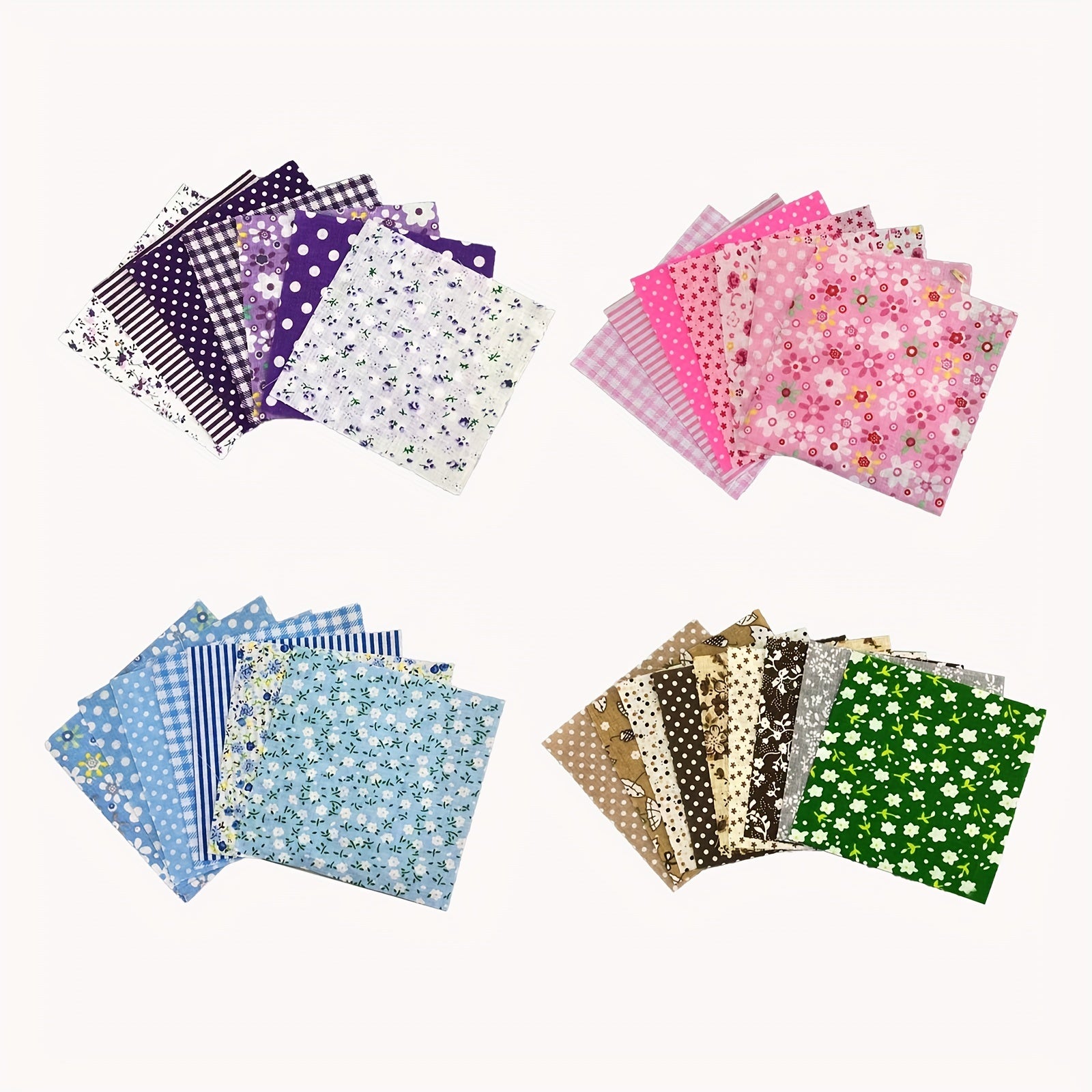 30pcs Colorful Cotton Fabric Cloth Patchwork DIY Craft Material Random