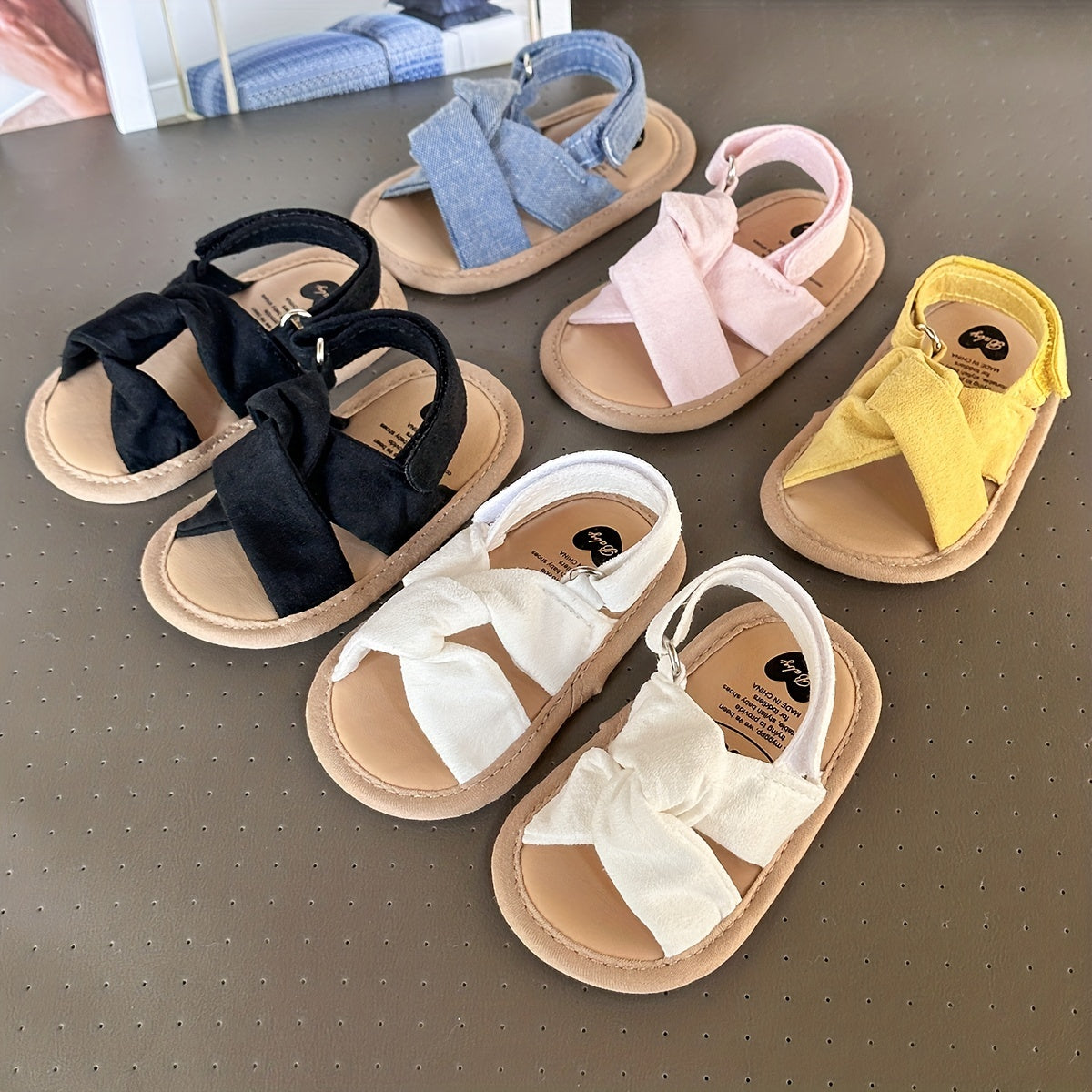 Comfy Baby Girls Sandals Lightweight Non Slip Walking Shoes For Infants