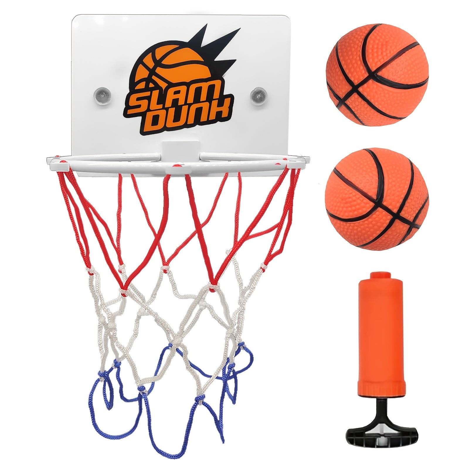 4pcs Mini Basketball Set for Kids, Portable Indoor/Outdoor Hoop Stand
