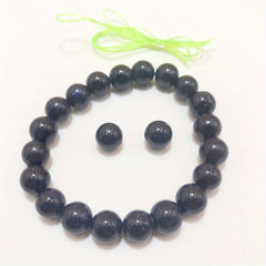Sand Natural Stone Ball Bracelet with Elastic Rope