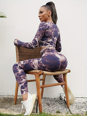 High Waist Tie Dye Sports Leggings for Women