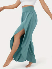  Boho Pants Women's High Rise Beach Trousers