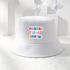 Candy Bucket Hat Letter Print Casual Basin Hat Unisex Lightweight Fisherman Cap