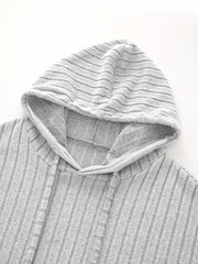  Ribbed Hoodie & Pants 2 Piece Set