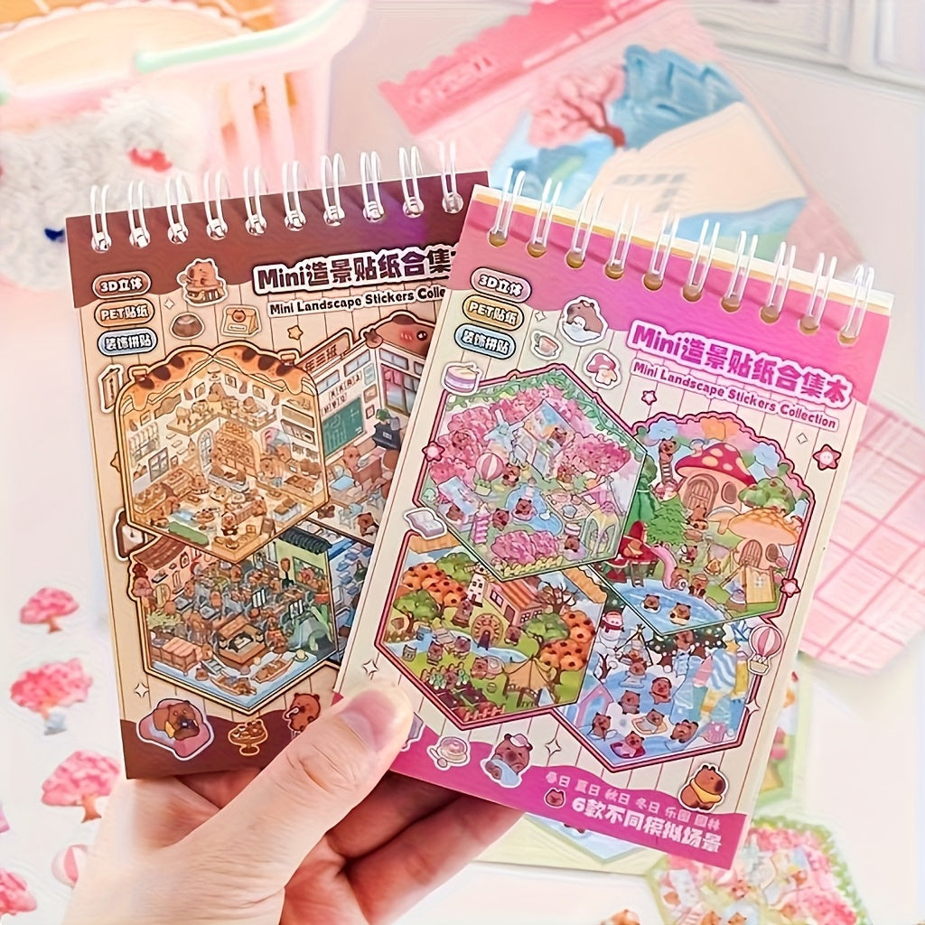 Kabbalah Mini Landscape Sticker Book: 12 Die Cut Stickers & 6 Background Car