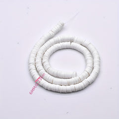 6mm Polymer Clay Rubber Spacer Beads for Jewelry Making