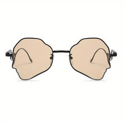 Funny Metal Frame Women Punk Y2K Sunglasses Street Eyewear