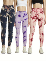 Tie Dye Yoga Pants High Stretch Leggings