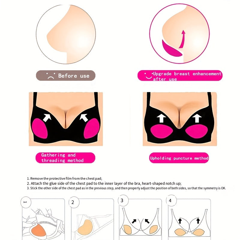Invisible Bra Pads Soft & Comfy Push Up Inserts