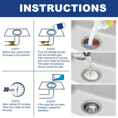 2pcs Toilet Clog Remover Foam Cleaner Drain Cleaner for Shower/Sink Drains