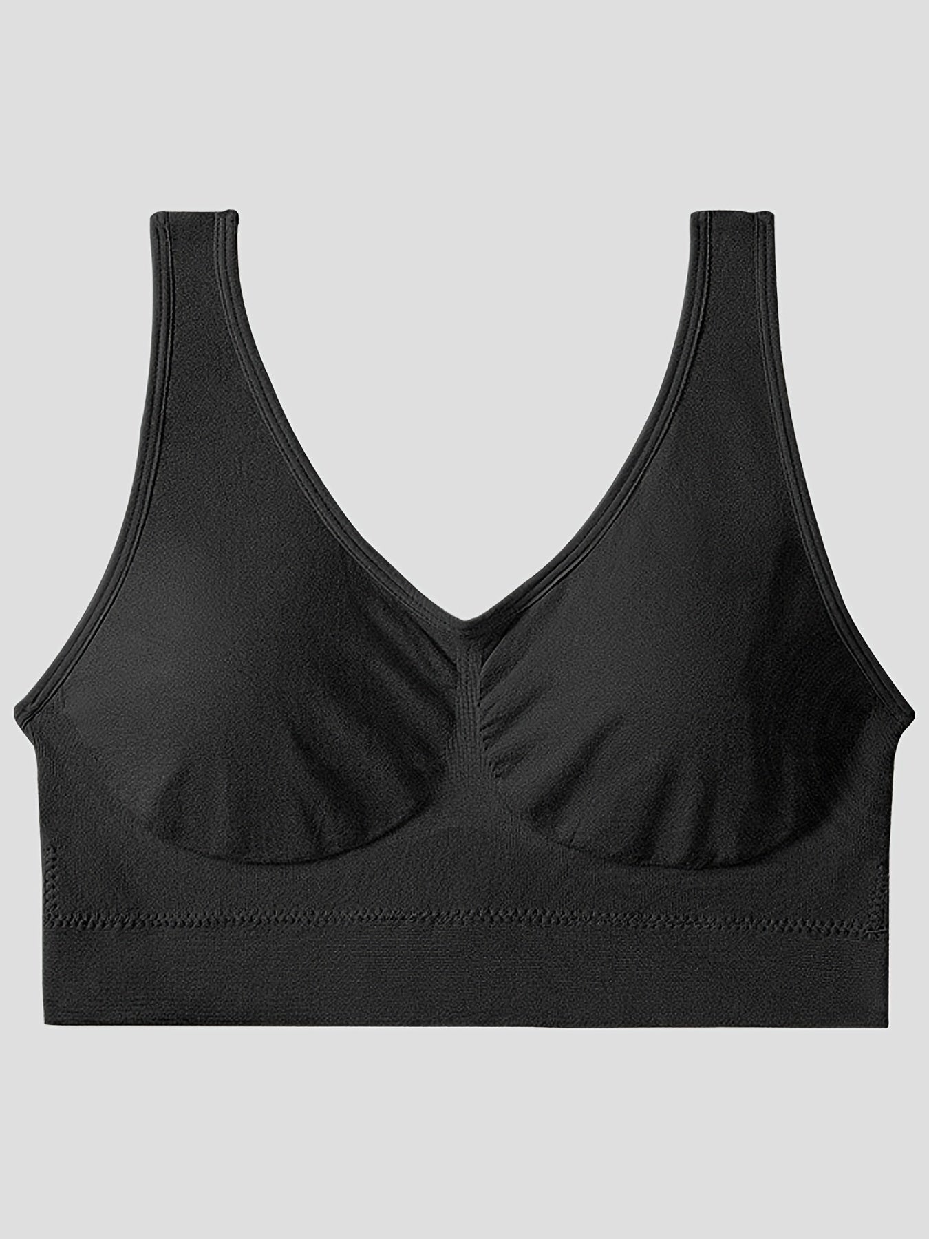 3pcs Seamless Solid Sports Bras Yoga Fitness Bra Women's Lingerie