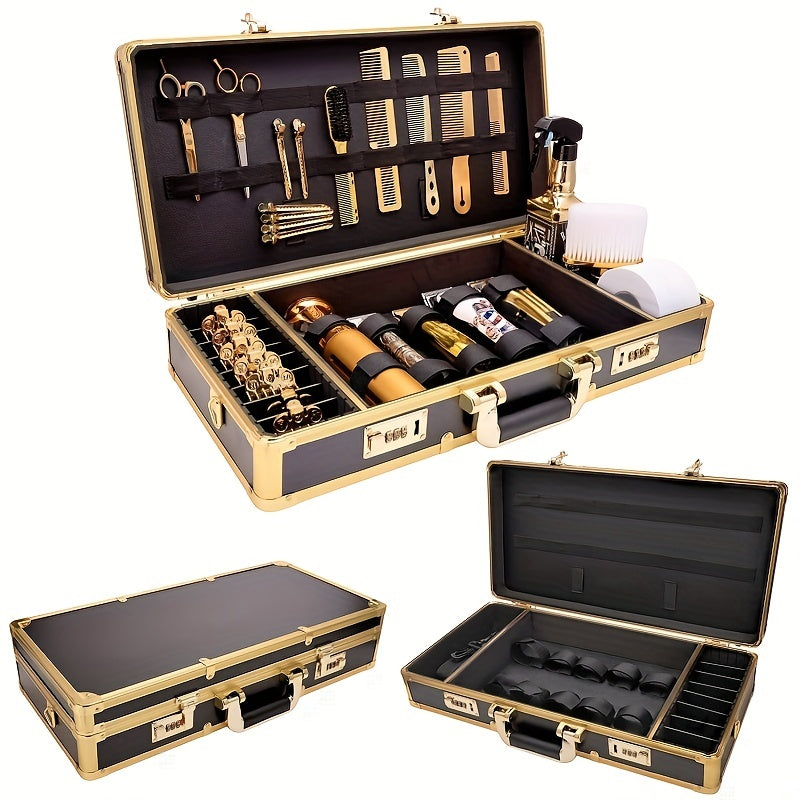 Barber Carrying Case Stylist Tool Box Hair Cutting Grooming Kit Storage