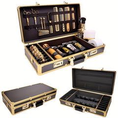 Barber Carrying Case Stylist Tool Box Hair Cutting Grooming Kit Storage