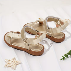 Bowknot Open Toe Sandals Girls Lightweight Breathable Outdoor Beach Shoes