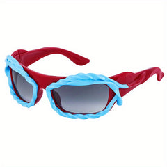 Y2K Irregular Wrap Around Sunglasses UV400 Sun Shades