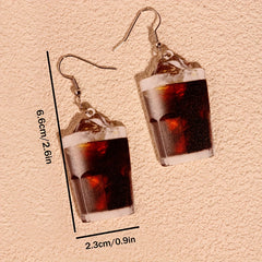 Indian Fries Sausages Ribs Coffee Horns Bags Ice Cream Dangle Earrings
