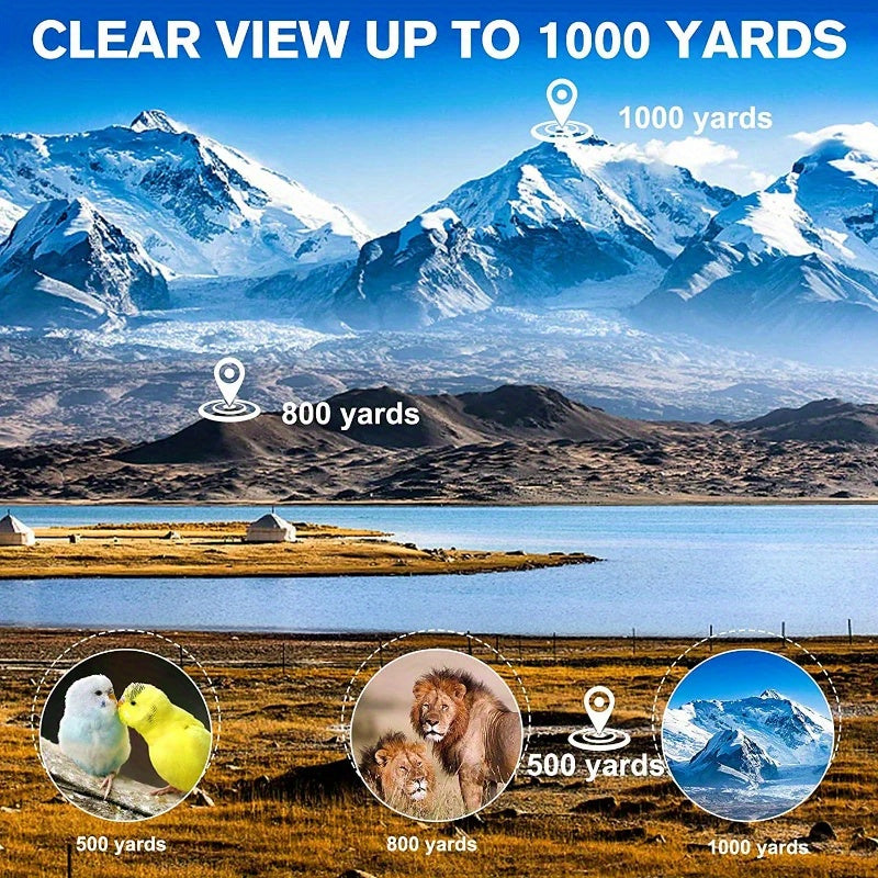 10X42 HD Monocular Telescope Wide Angle Lens Durable Ergonomic Optics