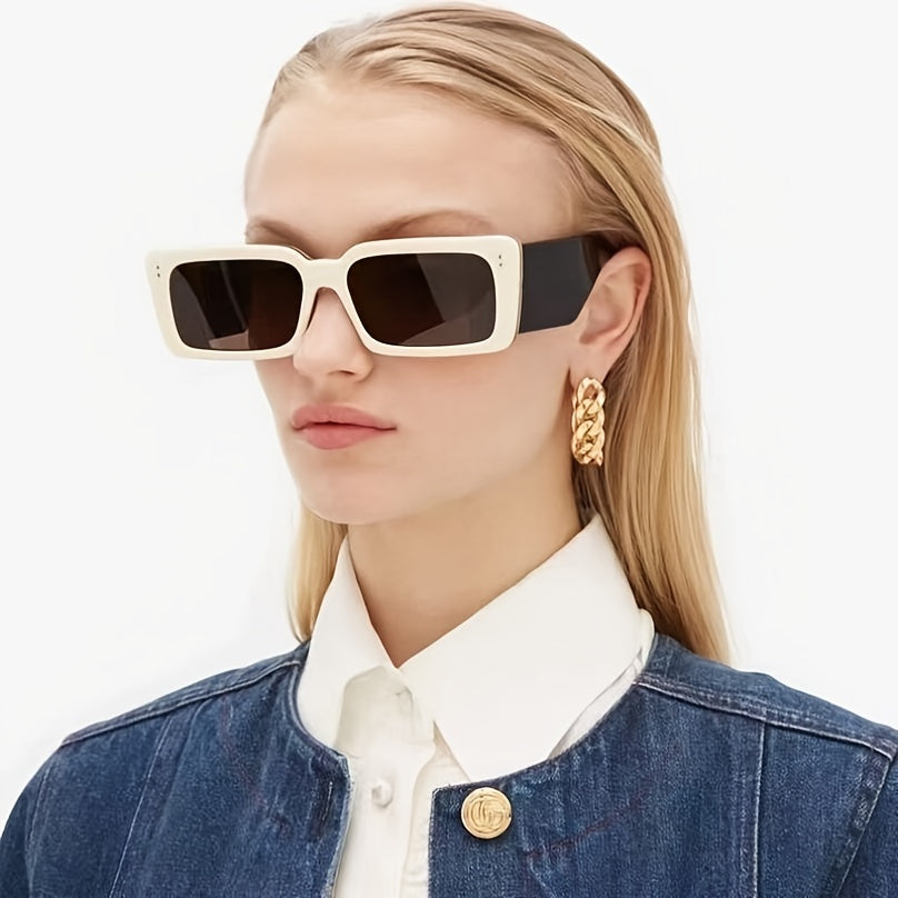 Rectangle Sunscreen Sunglasses for Men and Women