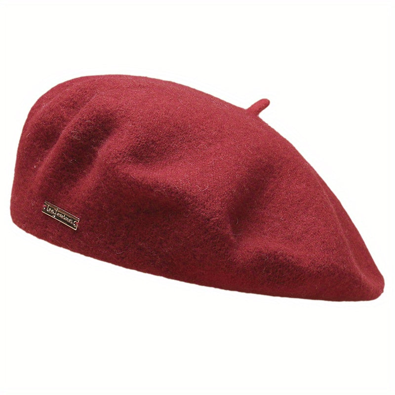 Bright Candy Wool Beret Women's Beanie Cap Painter Hats