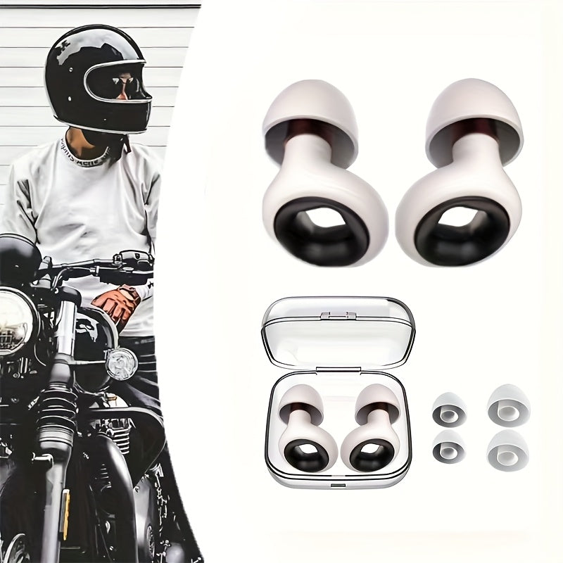 Motorcycle Earmuffs Soft Reusable Silicone Earmuffs for Riders