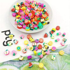 50pcs Mix Polymer Clay Beads for DIY Jewelry Making