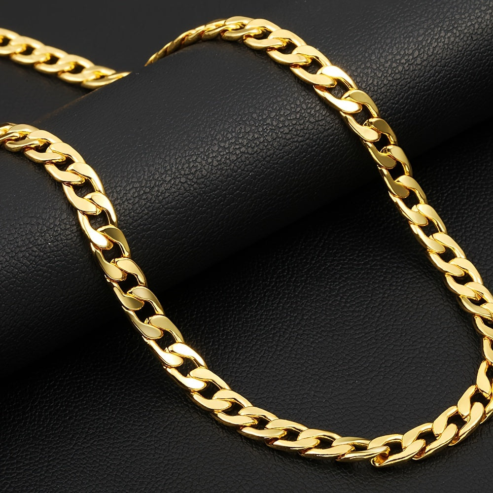 Men's Copper Chain Necklace Hip Hop Party Jewelry