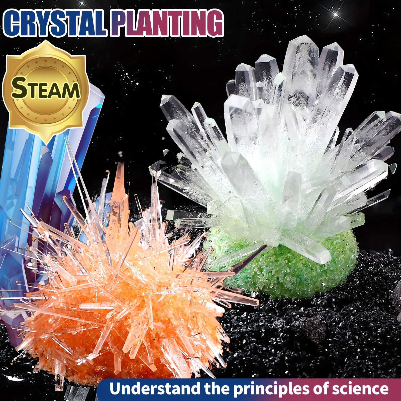 DIY Crystal Growth Science Education Toy