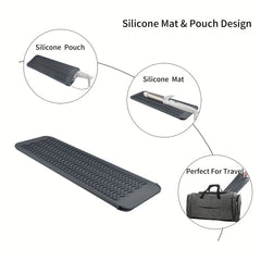Heat Resistant Silicone Travel Mat for Curling Irons, Hair Straightener