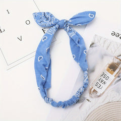 Boho Paisley Pattern Elastic Headband Retro Style Hair Accessories