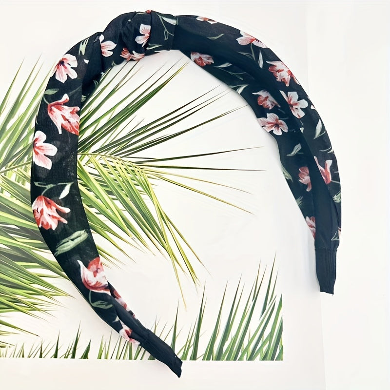 Knotted Polyester Headband Elastic Women's Hair Accessories