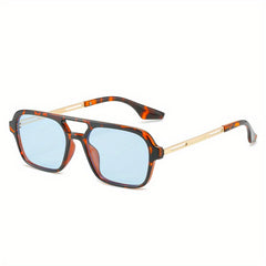 Top Bar Aviator Sunglasses Retro Tortoiseshell UV400 Sun Shades