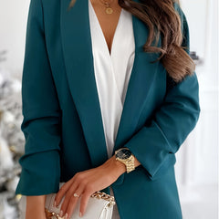  Women's Shawl Collar Workwear Blazer