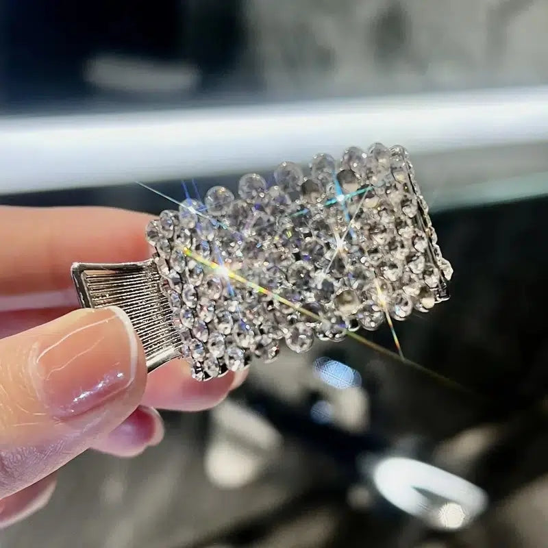 Alloy Rhinestone Crown Hair Claw Clip Vintage Hair Accessories