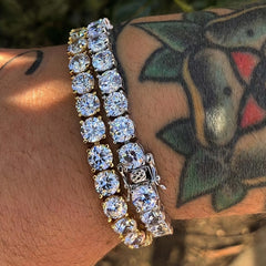 Hip Hop Claw Chain Bracelet Men's Diamond Rhinestone Chain