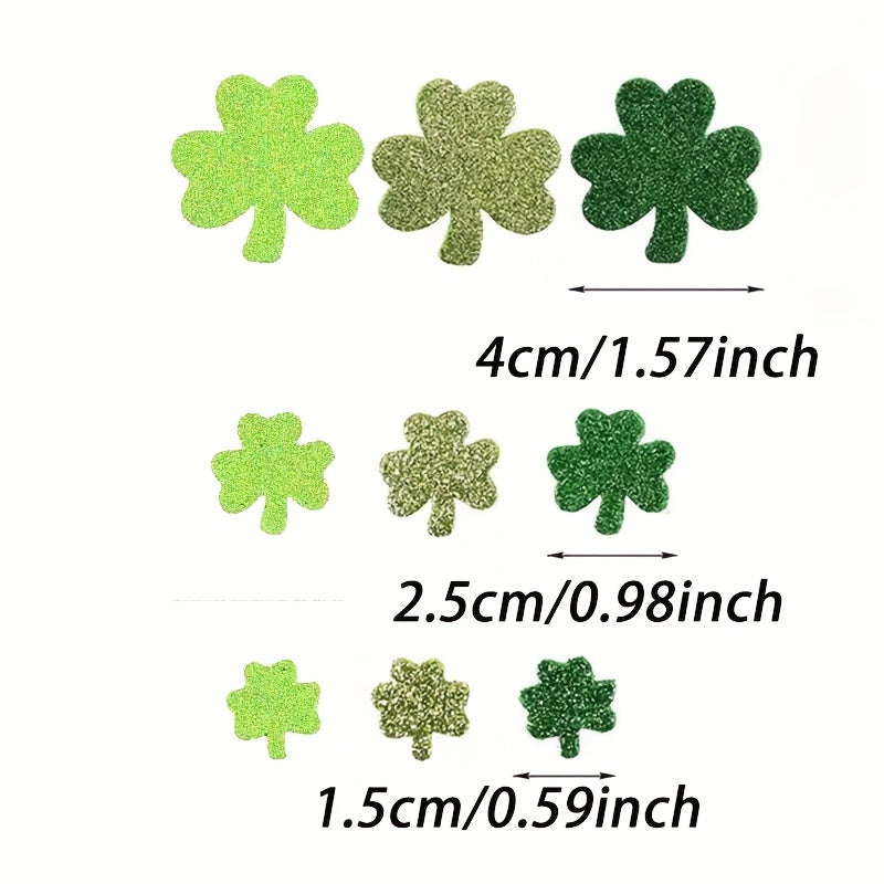 80pcs St Patrick's Clover Stickers Shamrock Seal Labels Adhesive Label