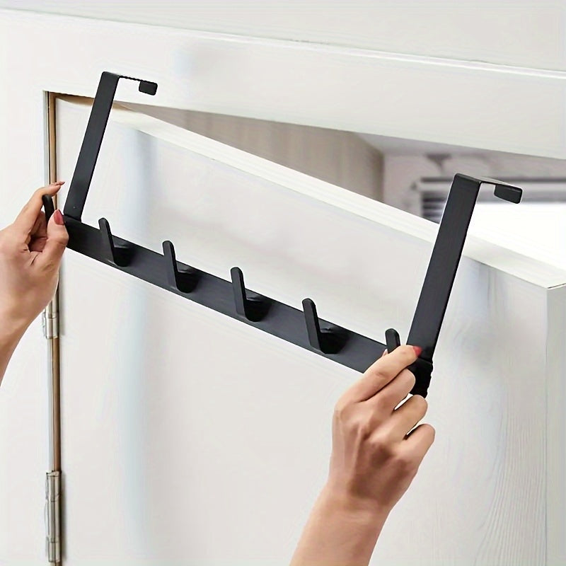 5 Hooks Door Coat Towel Holder for Wardrobe