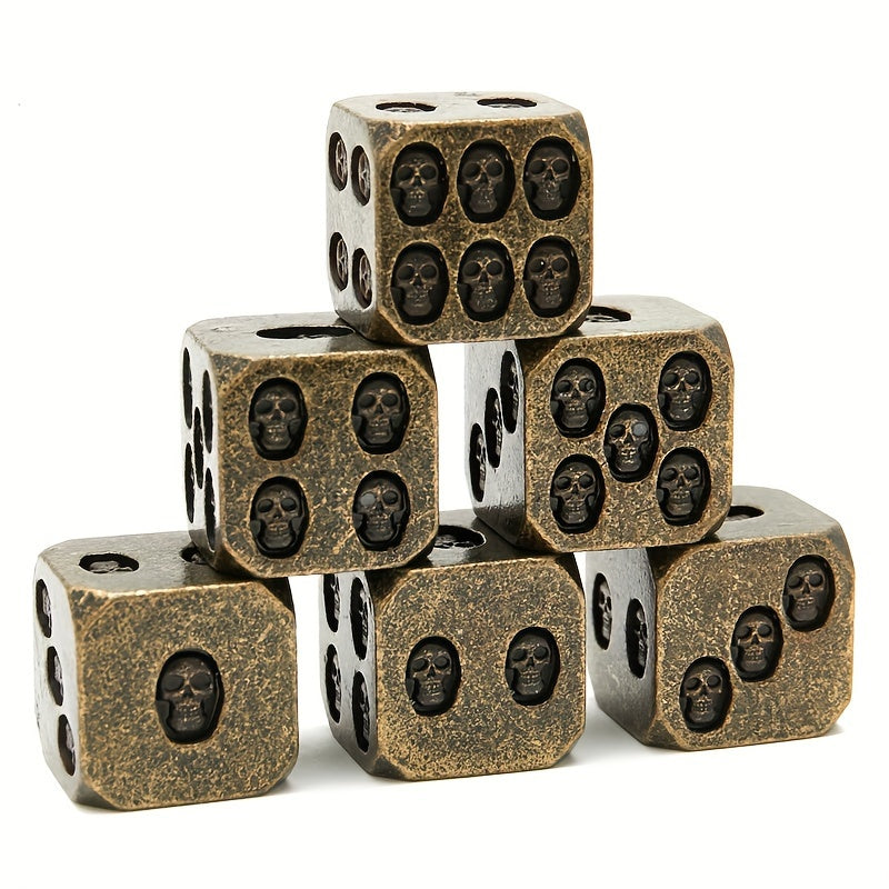 6pcs Solid Dice Set for Cosplay Board Game Halloween Christmas