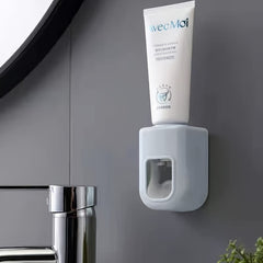 Toothpaste Dispenser Wall Mount Punch-Free Toothpaste Rack