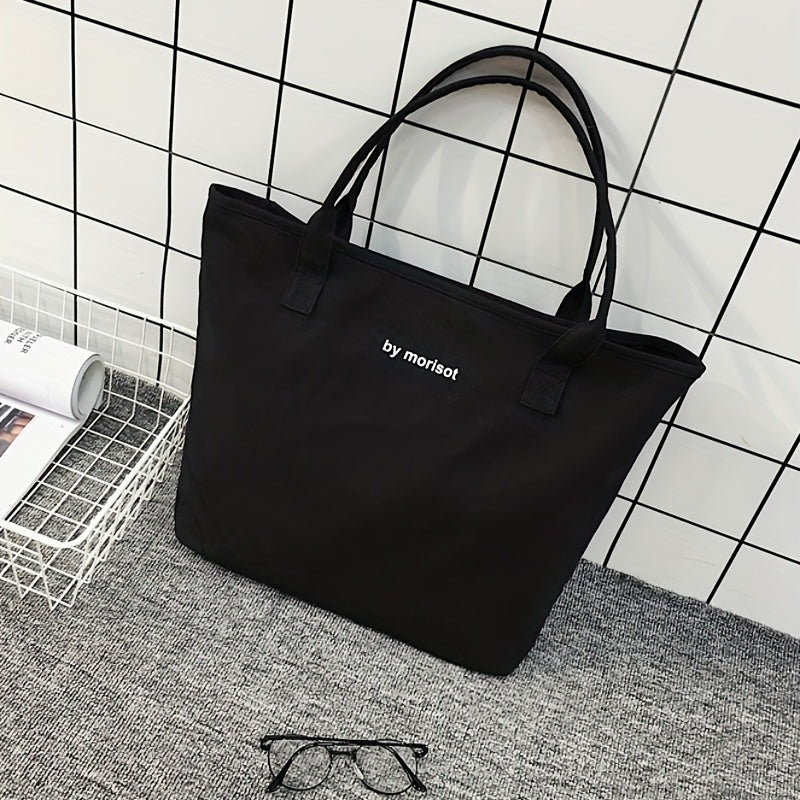 Large Capacity Canvas Shoulder Bag for Students