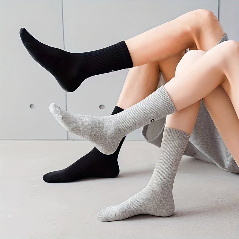 4 Pairs Letter Print Socks Mid Tube Women's Stockings