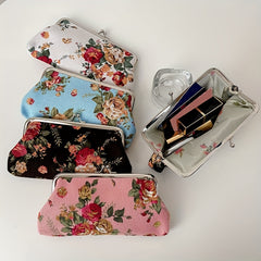 Vintage Floral Pattern Coin Purse Clutch Wallet
