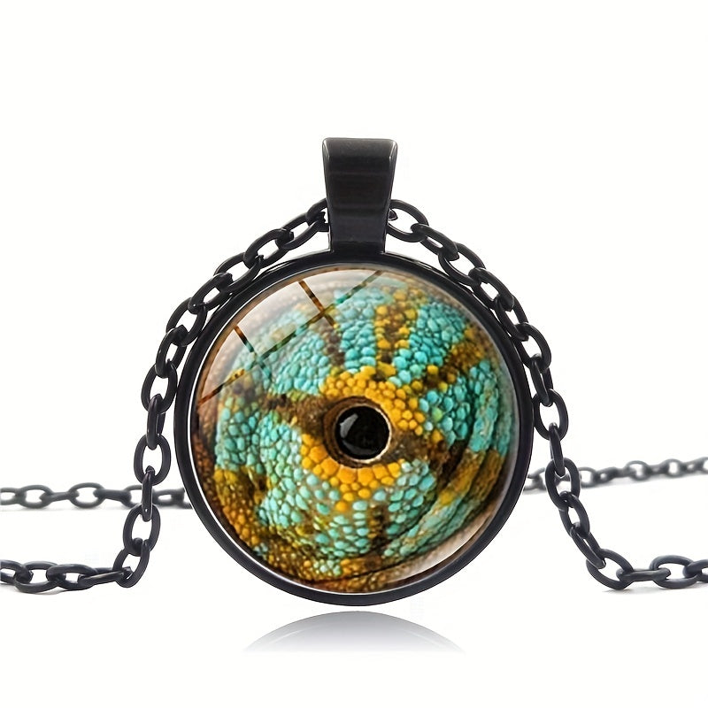 Cat Eye Dragon Eye Necklace Men Women Time Gemstone Pendant Clavicle Chain
